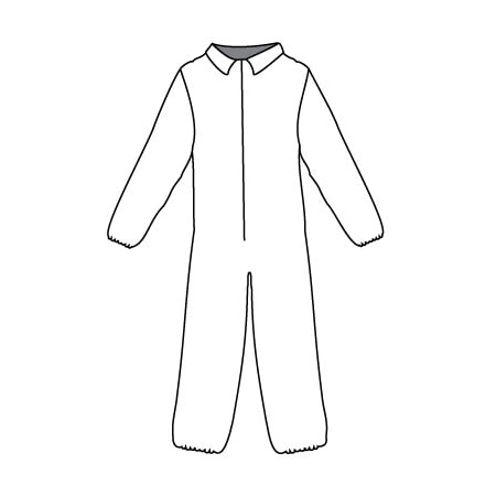 Kappler ProVent Coverall, White, 2X/3X PVB417WH2X3X